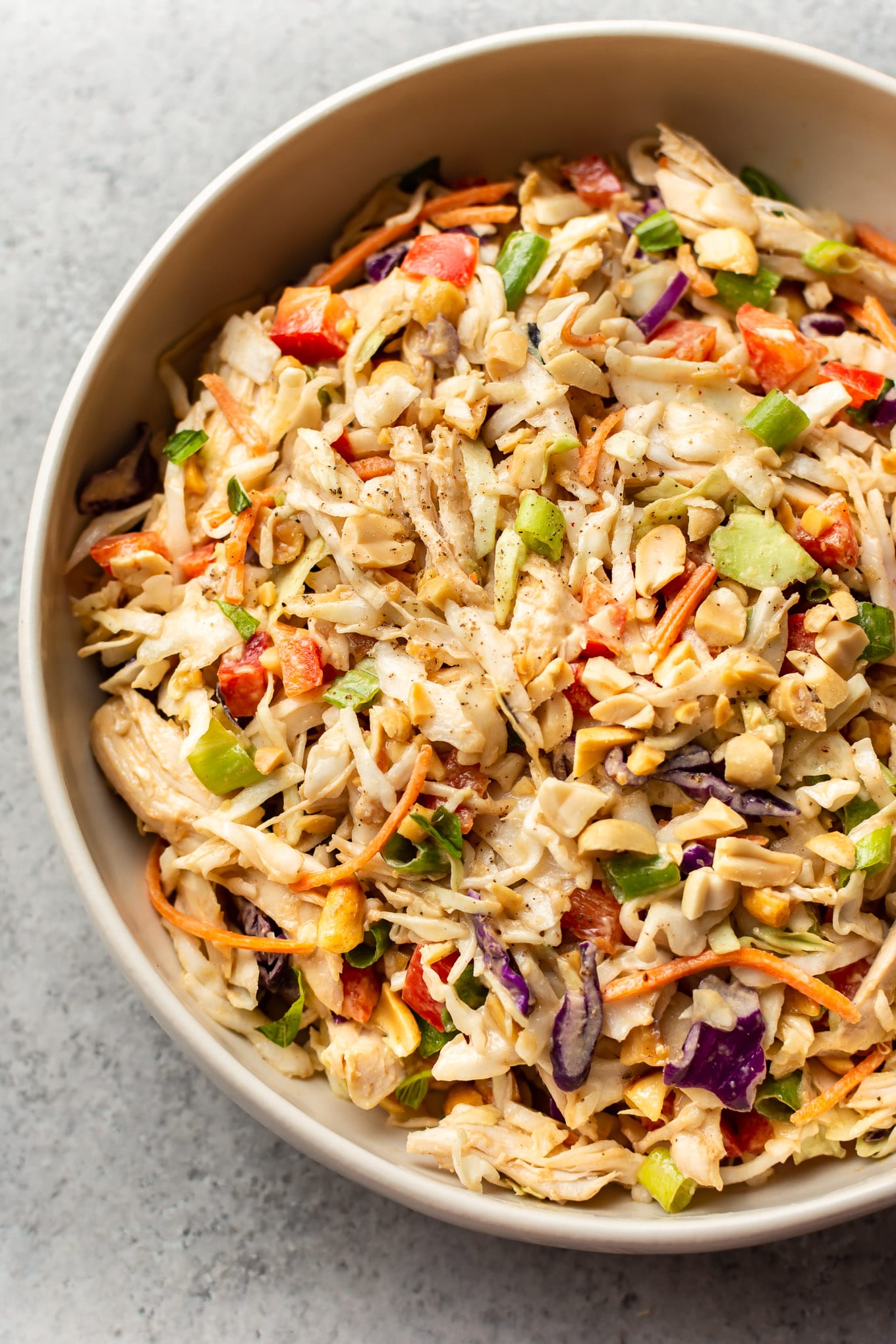 The Unicorn Salad: Thai Peanut Chicken with Must-Try Peanut Dressing
